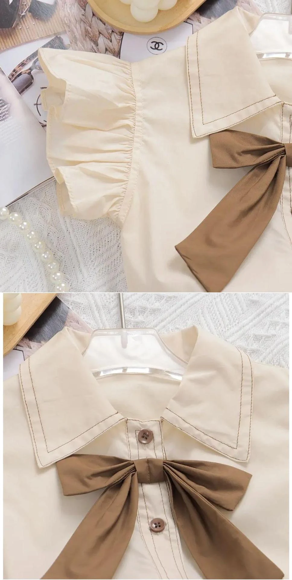 Title 2, Conjunto duas peças estilo ocidental, camisa ma...
