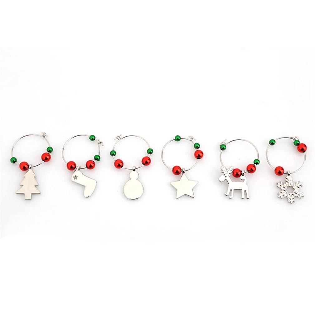 Enfeite de pingente de taça de vinho de Natal para mesa, adicione charme festivo à sua decoração, ideal para celebrações e presentes. — foto 2