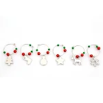 Enfeite de pingente de taça de vinho de Natal para mesa, adicione charme festivo à sua decoração, ideal para celebrações e presentes. — foto 2