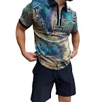 Casual short sleeve digital printing slim fit tee. Comfortable and stylish for everyday wear. A modern design that compl — photo 5