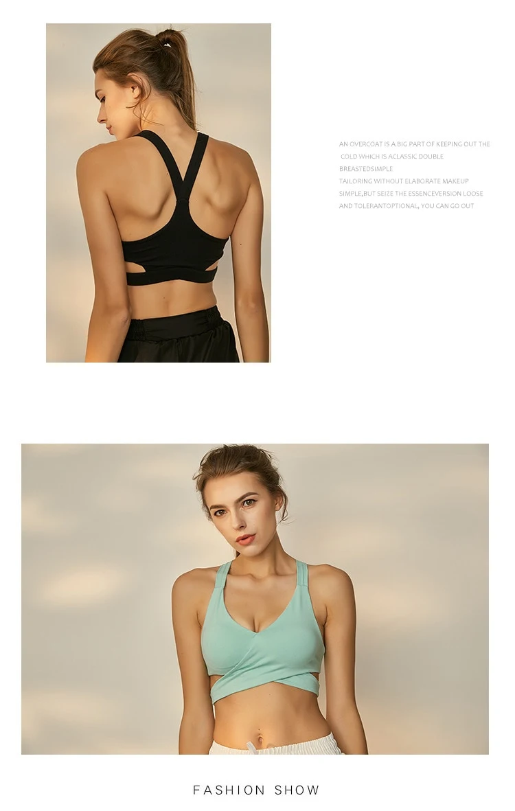 Title 8, Womens Sports Underwear Strap Yoga Bra