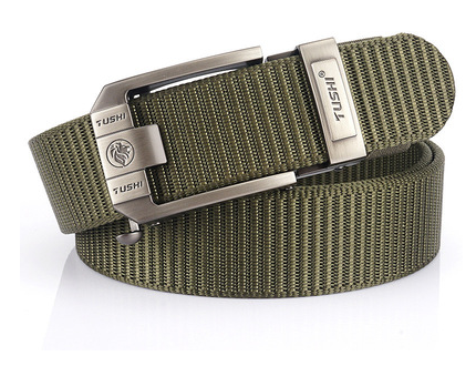 Title 11, Automatic buckle nylon thick canvas belt