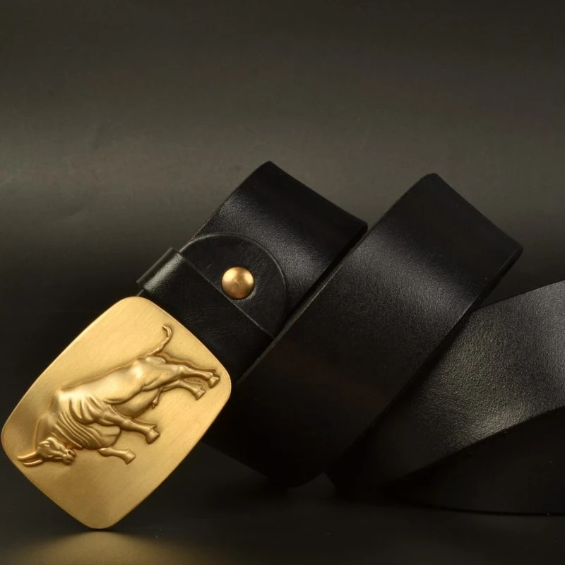 Title 5, Top Layer Cowhide Vegetable Tanned Leather Belt...