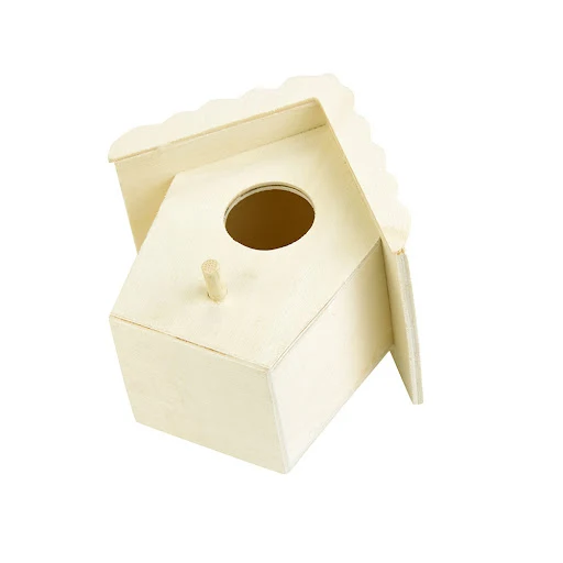 Creative Wooden Bird House With Hanging Rope Home Gardening Decoration Bird's Small Hot Nest Diy Types Wall-mounted — photo 2