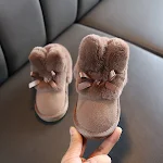 Dicke Xuebu Princess Winterstiefel für Mädchen, kuschelig warm und bequem, ideal für kalte Tage. Schützen Sie die Füße Ihrer Kinder. — foto 1