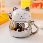 Fortune Cat Ceramic Cup
