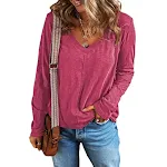 Women's Solid Color Pullover Sweatshirt Loose Long-sleeved Polyester Top Comfortable Everyday Wear Perfect for Casual Ou — photo 6