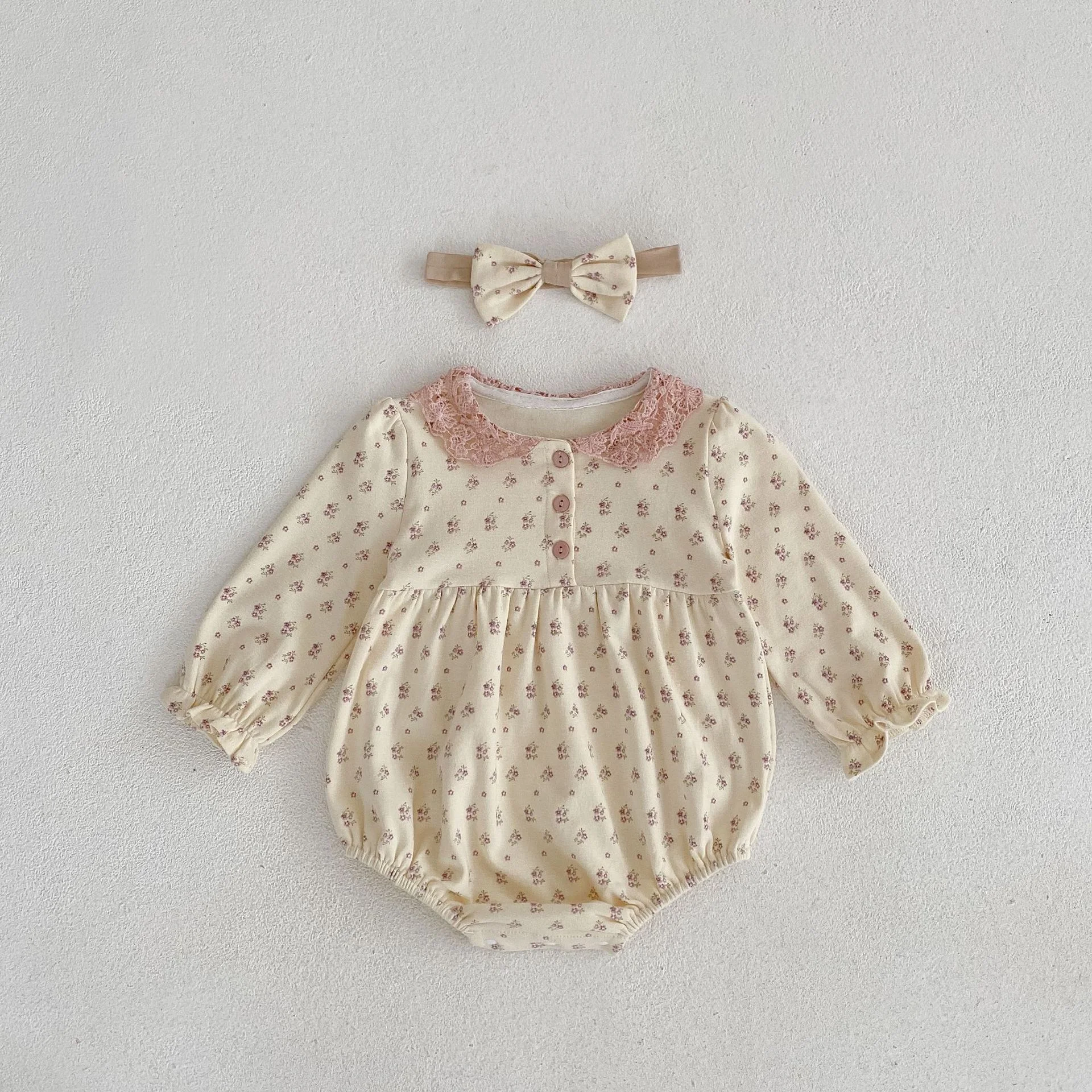 Title 4, Body infantil estampado, manga longa, macacão t...