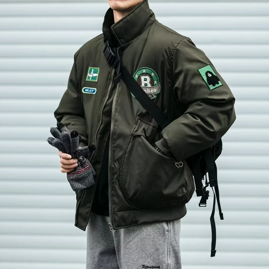 Title 5, American Baseball Cotton-padded Jacket Mens Wi...
