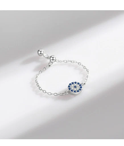 Title 1, Anel S925 de prata esterlina com micro diamante...
