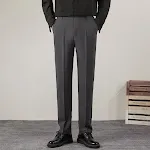 Heren Casual Pantalon Rechte pasvorm Draagcomfort en stijl voor dagelijks gebruik Veelzijdig en geschikt voor diverse gelegenheden Modern en tijdloos design — foto 12
