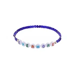 Pulseira Taylor com contas de nome em inglês, personalizada, um acessório estiloso e significativo para usar seu nome ou palavra favorita. — foto 15