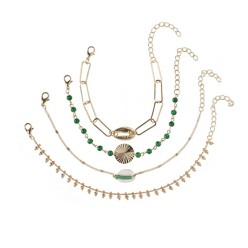 Title 5, Personalidade Green Made Made de 4 peças Pulseira