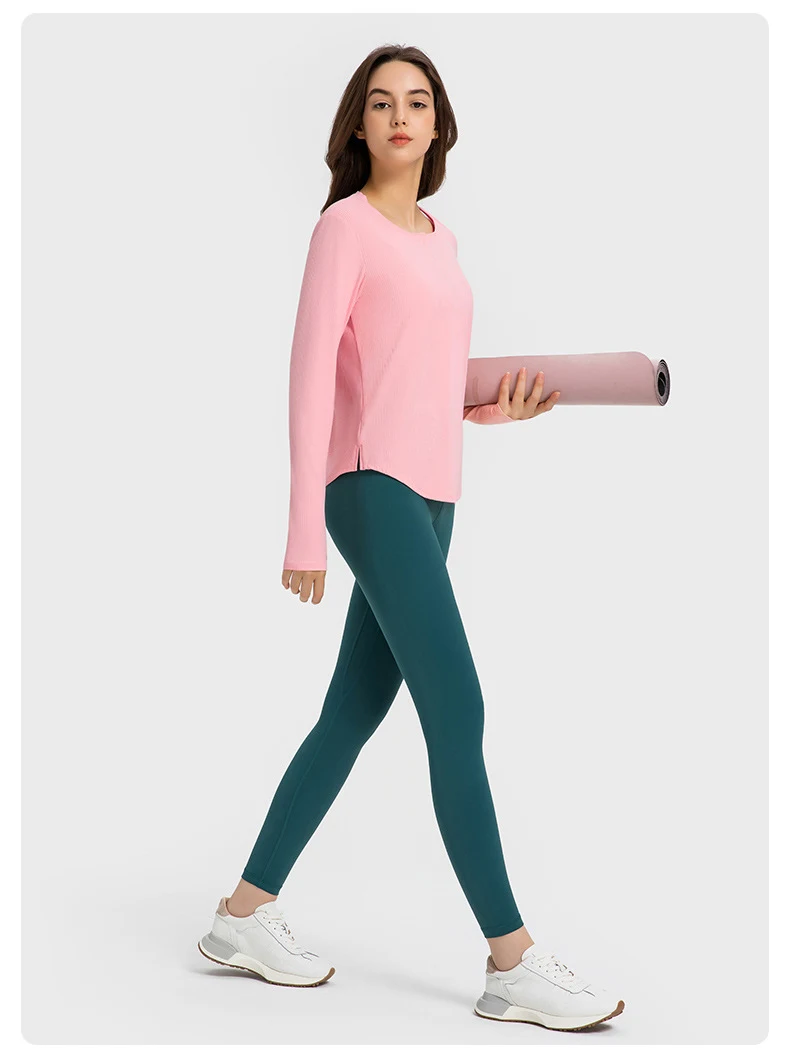Title 5, Nieuwe sportieve dames lange mouw shirt met ver...