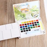 Tinta Aquarela Sólida Sakura para Estudantes e Artistas Gouache Transparente Profissional — foto 9
