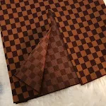 Schakenbord plaid slim-fit sheath A-lijn midi-jurk met stretch gebreide overrok. Een chique en comfortabele look voor elke gelegenheid. — foto 10