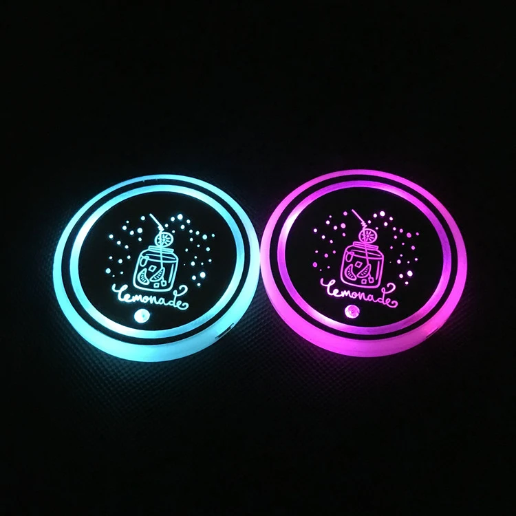 Title 3, LED luminous water coaster, water cup mat, car ...