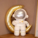 Pelúcia Astronauta Espacial Criativa, Urso Lunar de Pelúcia, Almofada Astronauta, Boneco Robô do Espaço, Brinquedo e Decoração Fantástica — foto 1