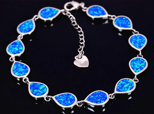 Title 9, Pulseira de strass de 8mm, redonda e com format...