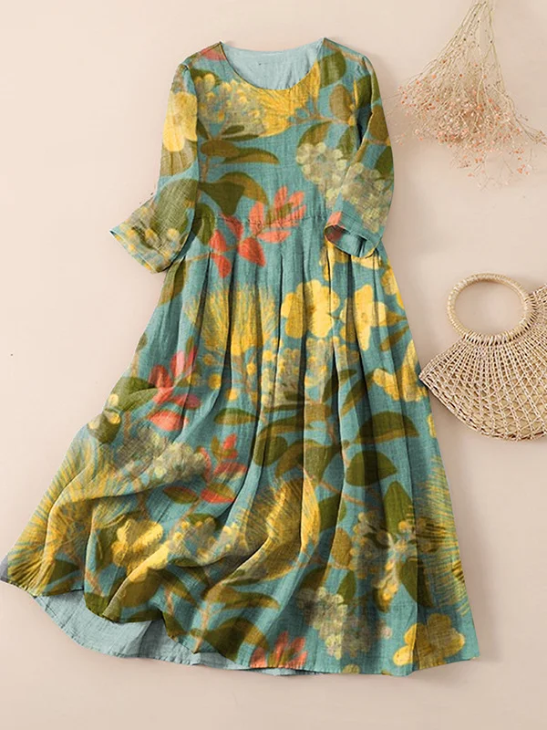 Printing Crafts damespulloverjurk met korte mouwen — foto 17