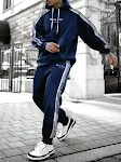 Top casual listrado e versátil, com conjunto esportivo solto. Conforto e estilo para esportes e momentos de lazer. Perfeito para qualquer atividade. — foto 4