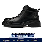Men's Genuine Leather Workwear Boots Autumn and Winter Thick Bottom providing durable protection, comfort and warmth in — photo 11