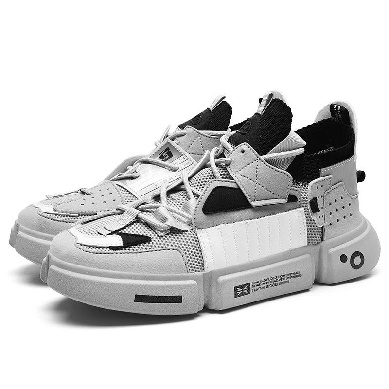 High-top Fashion Breathable Men's Platform Sneakers offer style and comfort. Perfect for everyday wear, these sneakers e — photo 2