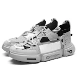 High-top Fashion Breathable Men's Platform Sneakers offer style and comfort. Perfect for everyday wear, these sneakers e — photo 2