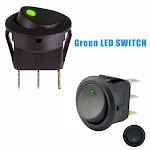 12V Car Round Button Switch, waterproof and easy to install. Control lights, horns and accessories, enhancing vehicle sa — photo 2