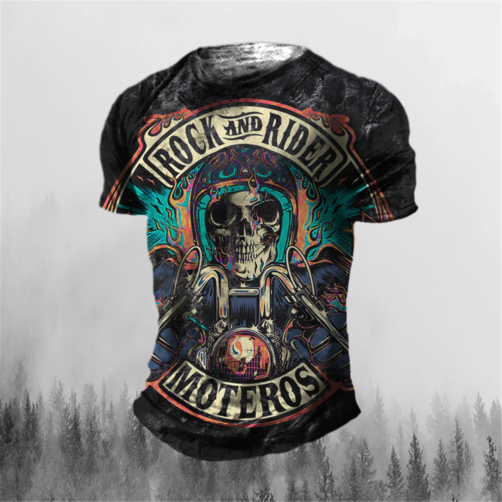 Men's 3D Printed Short-sleeved Top, offers comfort and breathability, perfect for summer wear and casual activities, fea — photo 14