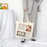 Bolso de lona de gran capacidad para transportar todo lo que necesitas con comodidad y estilo. Ideal para compras, viajes o trabajo. — foto 3