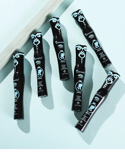 Title 8, Thick Curling Blue Mascara for Women, Non-smudg...