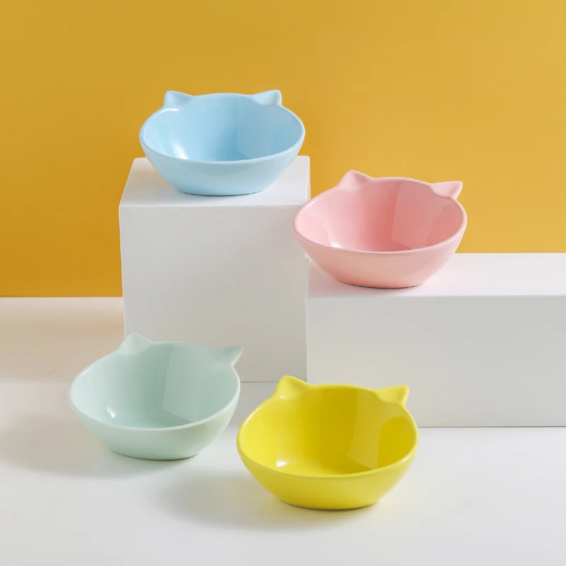 Title 4, Cartoon Small Pet Cat Bowl Q Bowl, a cute and f...