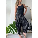 Calças Soltas com Lantejoulas Estilo INS Casuais Cintura Elástica Bloomers para Roupas Femininas, Conforto e Brilho — foto 6