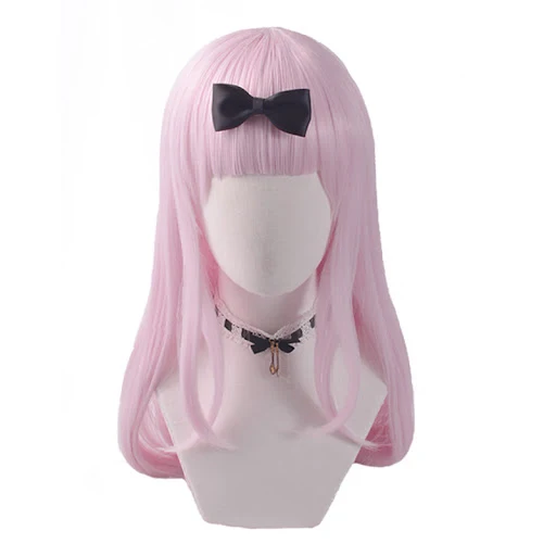 Title 1, Peruca cosplay Fujiwara Chihua, ideal para fest...
