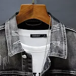 Casual Denim Long-sleeved Jacket for Business Men. Comfortable and stylish for everyday wear, easily dressed up or down. — photo 5