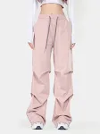 Calças Mop Femininas Soltas Casuais com Pregas Estilo Paraquedista Conforto e Leveza para um Look Despojado e Moderno para Mulheres — foto 7