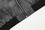 Jaqueta masculina de couro PU com efeito tie-dye gradiente. Combine estilo e conforto com esta peça única e moderna, perfeita para qualquer ocasião. — foto 10