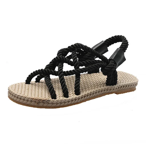 Title 1, Womens Braided Roman Twine Sandals – Comfortab...