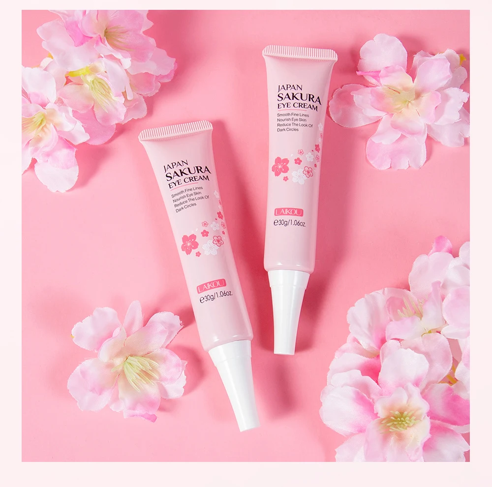 Sakura Krema za Oči 30g Hidratantna Smanjuje Bore i Tamne Krugove Duboka Hidratacija za Glađu Kožu Svakodnevna Anti-Aging Nega — foto 4
