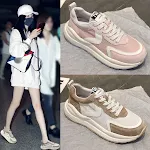 Small white light sports shoes. Comfortable old shoes, perfect for running, walking and everyday use. Great for feet and — photo 2