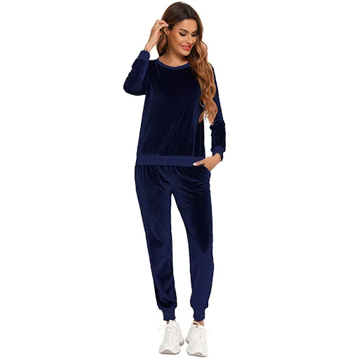 Title 4, Completo sportivo in velluto donna autunno inve...