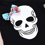 Conjunto de quatro peças para bebê Halloween Fantasia ideal para o primeiro Halloween do seu bebê! Conforto, estilo e muita diversão garantidos. — foto 2