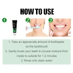 Pasta dental de limpieza profunda con carbón de bambú blanquea, desintoxica y refresca tu boca. Dientes más blancos y aliento fresco garantizados. — foto 12
