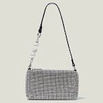 Bolsa de mão feminina de noite com strass e diamantes, elegante e sofisticada, ideal para eventos e festas especiais, um toque de brilho. — foto 3
