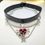 Corrente de clavícula Fashion Cross Heart — foto 2