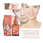 Jaysuing Rose Black Tea Squalane Óleo Hidratante para a Pele, Reduz Rugas, Melhora Elasticidade com Extrato de Chá Preto e Esqualano. — foto 2