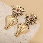 Pendientes colgantes vintage de aleación con gran nariz, un accesorio único y llamativo para realzar tu estilo y personalidad con elegancia. — foto 3