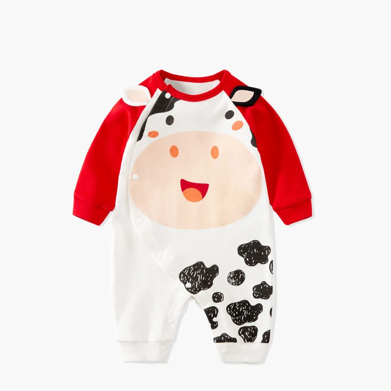 Macacão de bebê recém-nascido de outono com desenho animado masculino. Roupa confortável e fofa para o seu bebê. Ideal para o outono. — foto 4
