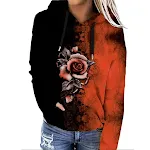 Damen Kapuzenpullover mit Print Bequem und stilvoll für jeden Tag Weiches Material, entspannte Passform, vielseitig einsetzbar, ideal für Freizeit und Sport. — foto 2